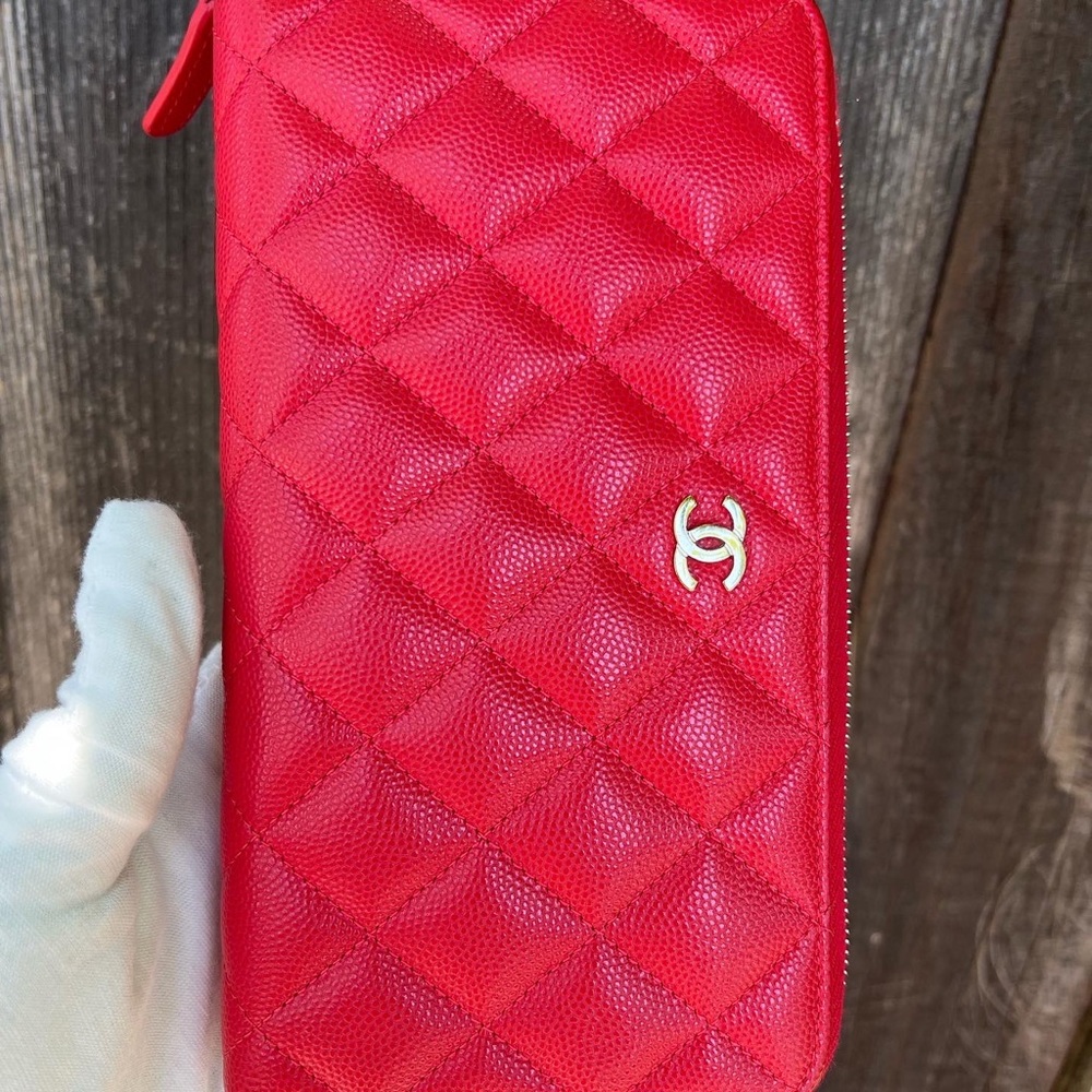 Authentic Chanel Classic caviar zippy long wallet - Picture 4 of 16